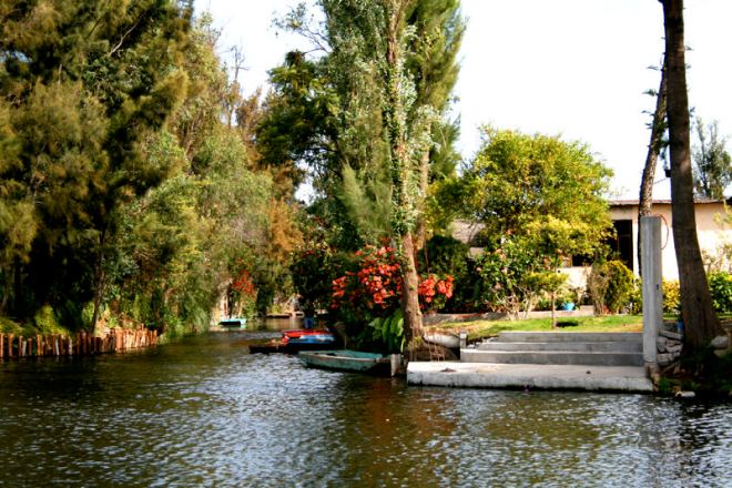 Casa y canal Xochimilco